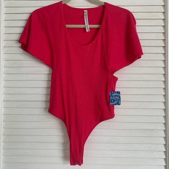 NWT Free People Intimately Byron Bodysuit Pink Size Small - Picture 6 of 11